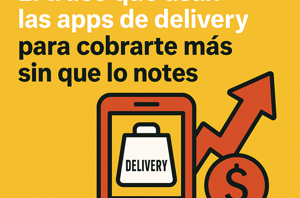 El truco que usan las apps de delivery para cobrarte más sin que lo notes