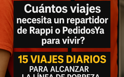 La cifra oculta del delivery: cuántos viajes necesita un repartidor de Rappi o PedidosYa para vivir