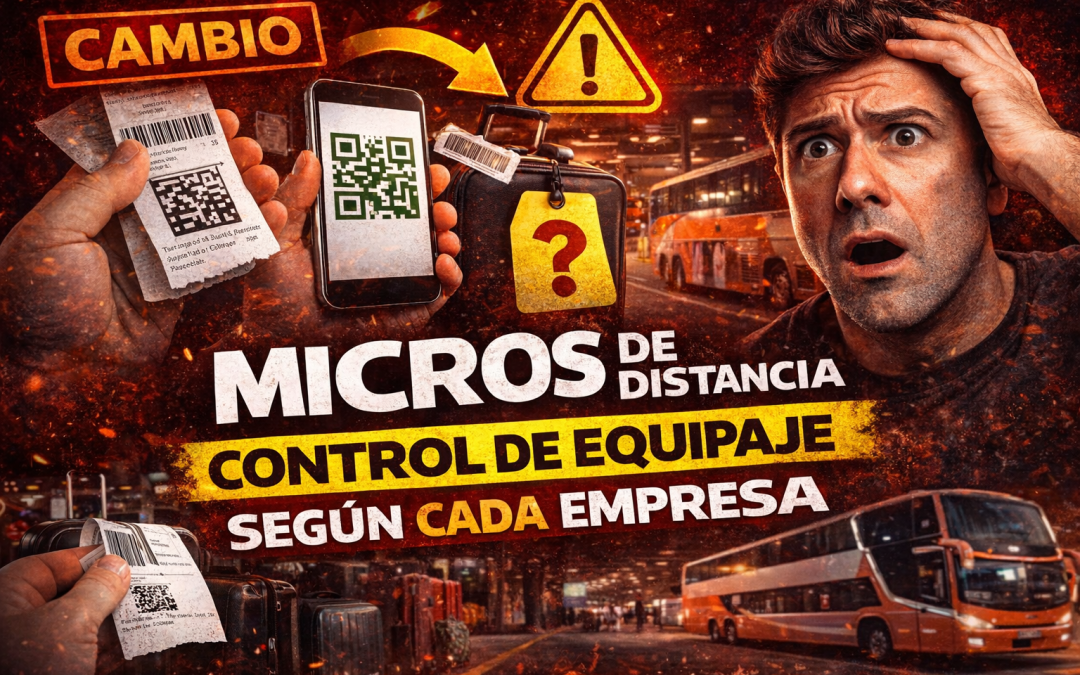 Cambios en micros de larga distancia: qué pasa ahora con el equipaje y por qué tenés que prestar atención