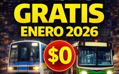 Viajar gratis en enero 2026: cómo obtener reintegros del 100% en subtes y colectivos
