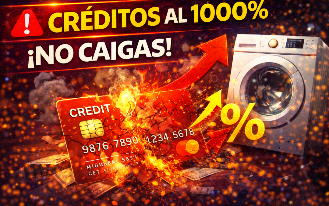 Cuidado con los créditos para electrodomésticos: tasas que superan el 1.000% anual