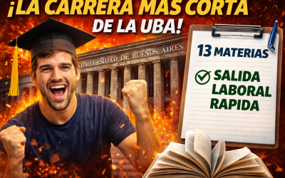 La carrera más corta de la UBA: 13 materias y salida laboral rápida