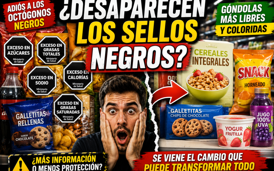 El Gobierno quiere eliminar los sellos negros: cómo cambiarían las góndolas argentinas