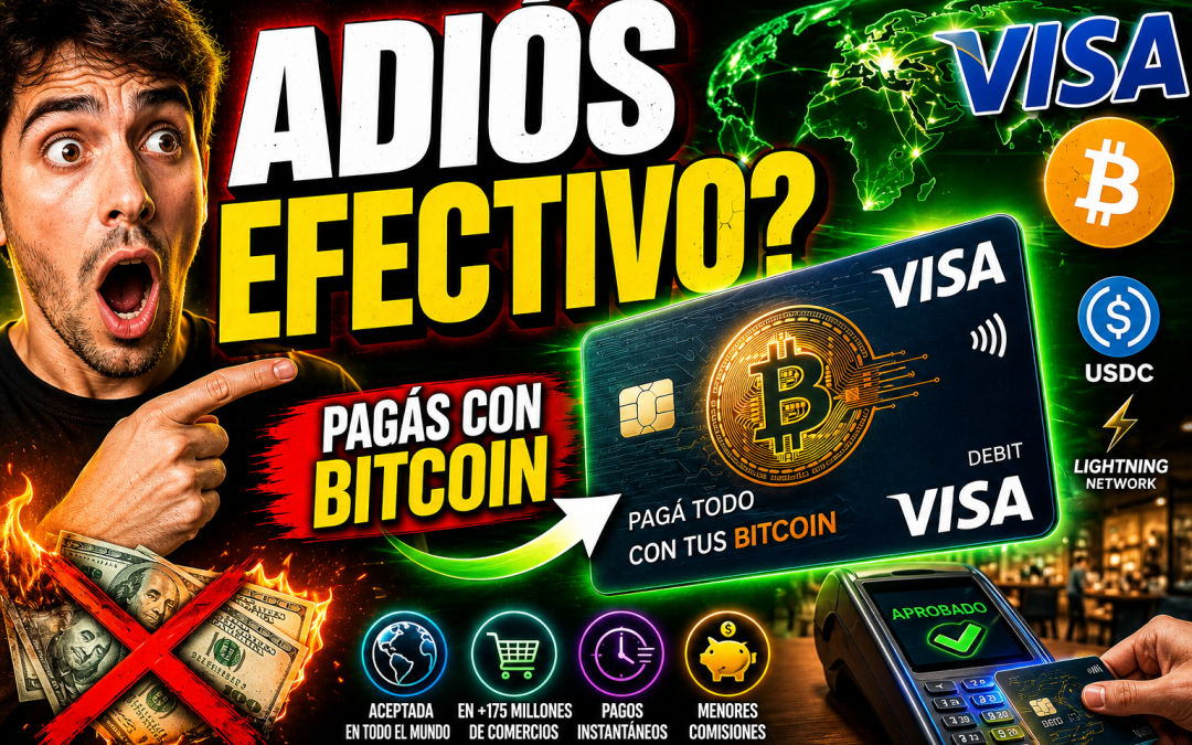 Adiós al efectivo: Visa lanza tarjeta para pagar con Bitcoin y criptomonedas