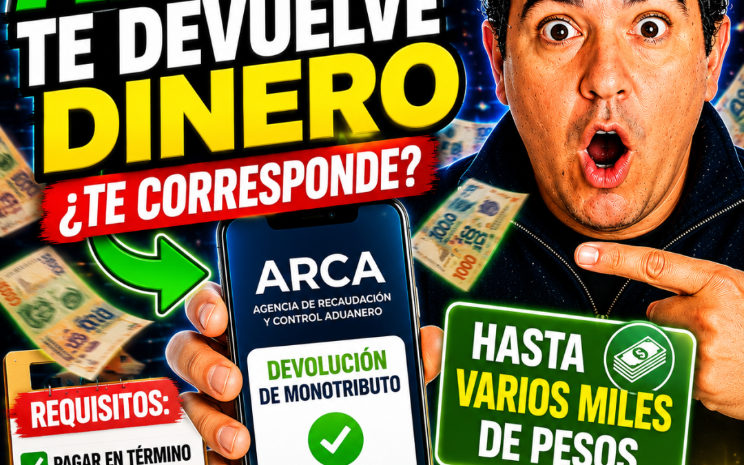 ARCA devuelve dinero a algunos monotributistas: cómo saber si te corresponde