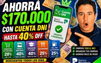 Cuenta DNI renovó sus descuentos: cómo ahorrar hasta $170.000 en junio sin gastar de más