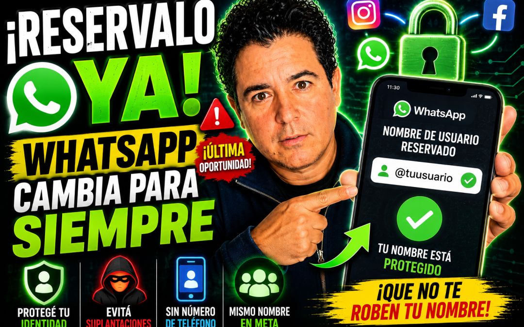 WhatsApp cambia para siempre: ya podés reservar tu nombre de usuario antes que los demás