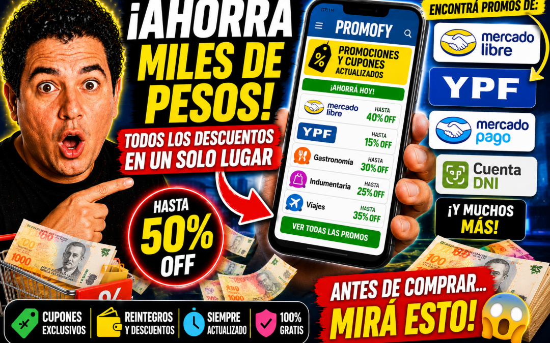 Desde Mercado Libre hasta YPF: el sitio que reúne promociones para gastar menos