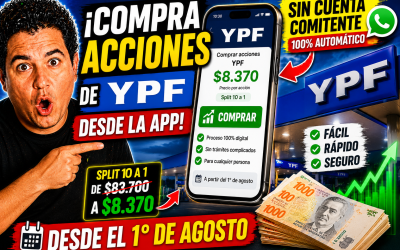 YPF permitirá comprar acciones desde la app sin abrir cuenta comitente