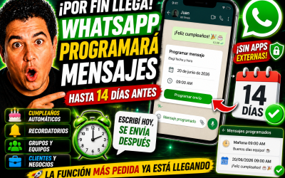 WhatsApp lanzará una de las funciones más esperadas: ya podrás programar mensajes