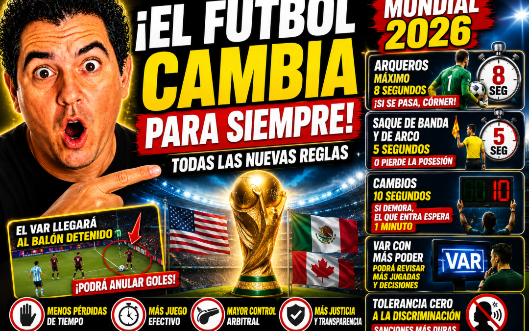 El Mundial 2026 podría cambiar el fútbol para siempre: estas son las reglas que más me llamaron la atención
