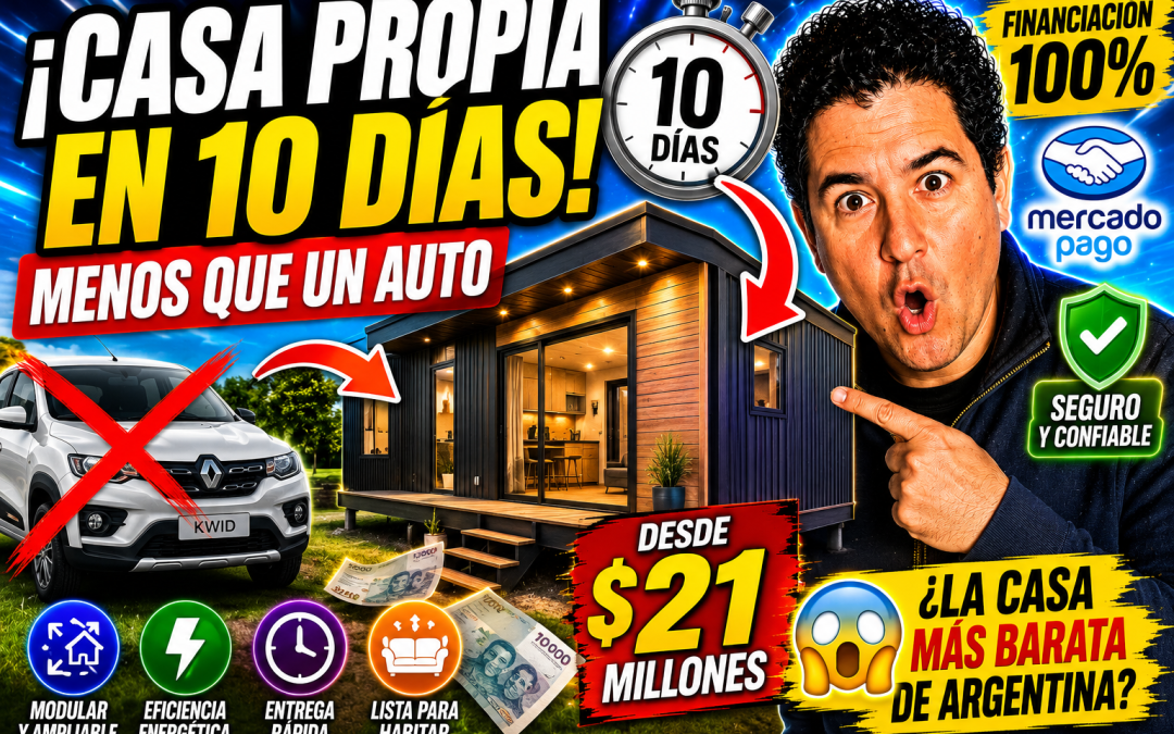 Cuesta menos que un 0km y se arma en 10 días: así son las mini casas que crecen en Argentina