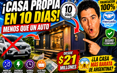 Cuesta menos que un 0km y se arma en 10 días: así son las mini casas que crecen en Argentina