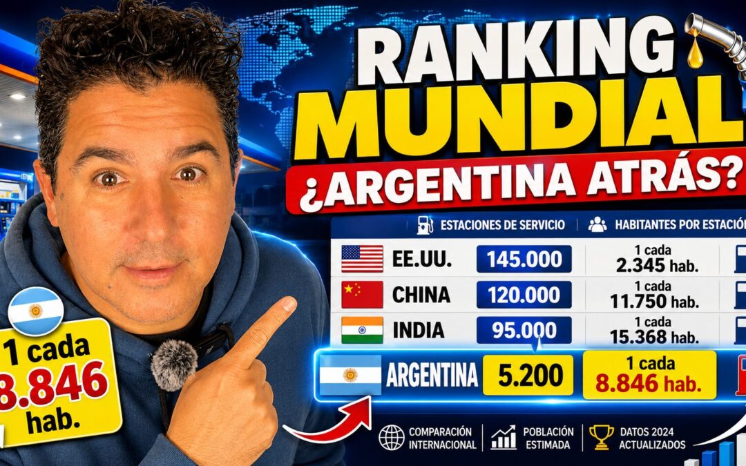 Estaciones de servicio en el mundo: quiénes lideran el ranking global y cómo se ubica Argentina