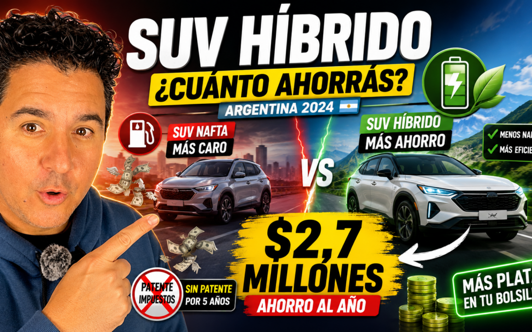 Cuánta plata se puede ahorrar al año entre nafta y patente con un SUV híbrido