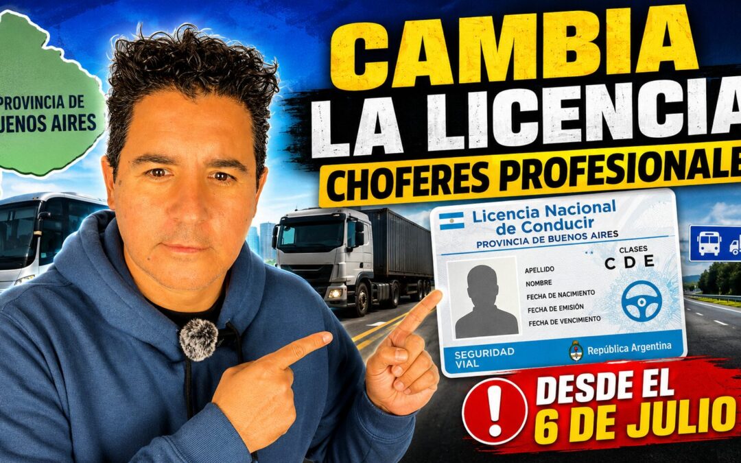 Cambia la licencia profesional de conducir en la Provincia de Buenos Aires: qué deben hacer los choferes desde este lunes