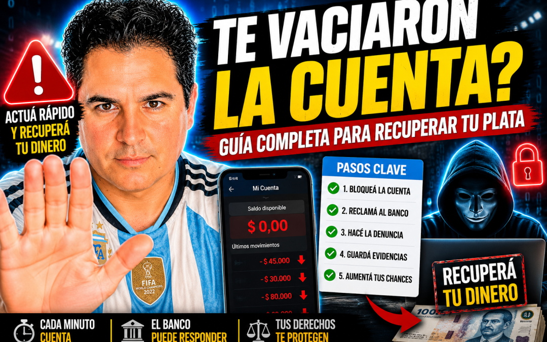 Qué hacer si te vacían la cuenta bancaria: la guía completa para reclamar al banco y recuperar tu dinero