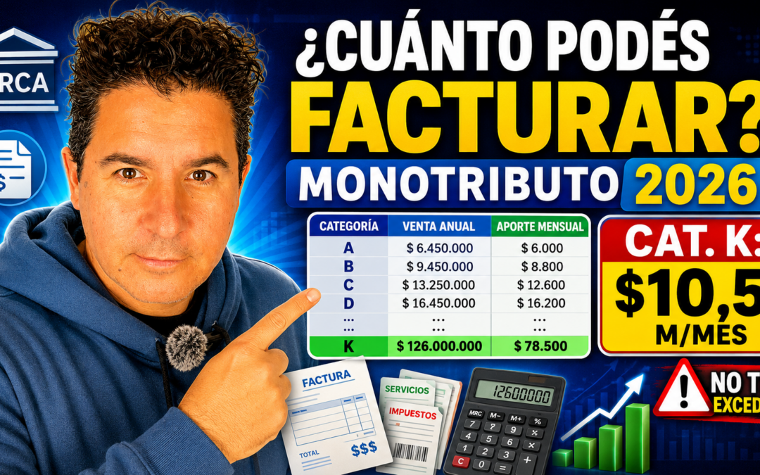 Monotributo 2026: cuánto se puede facturar por mes sin exceder las nuevas categorías