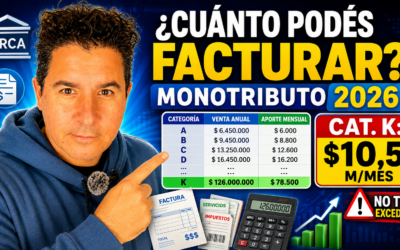Monotributo 2026: cuánto se puede facturar por mes sin exceder las nuevas categorías