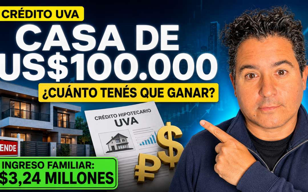 Cuánto tenés que ganar para comprar una casa de US$100.000 con un crédito UVA