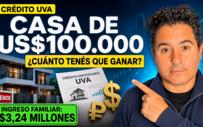 Cuánto tenés que ganar para comprar una casa de US$100.000 con un crédito UVA