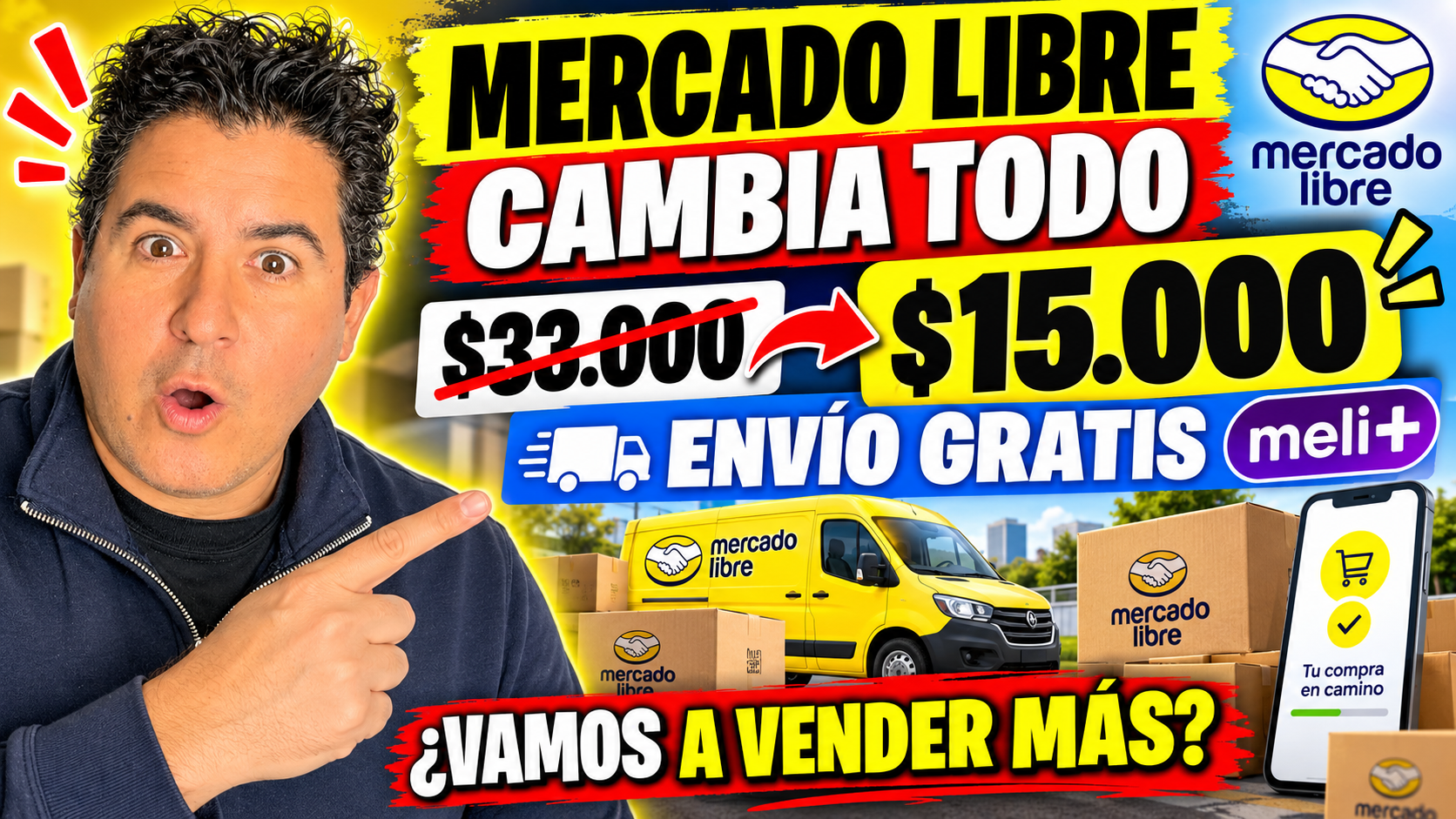 Mercado Libre baja el envío gratis a $15.000 para usuarios de Meli+