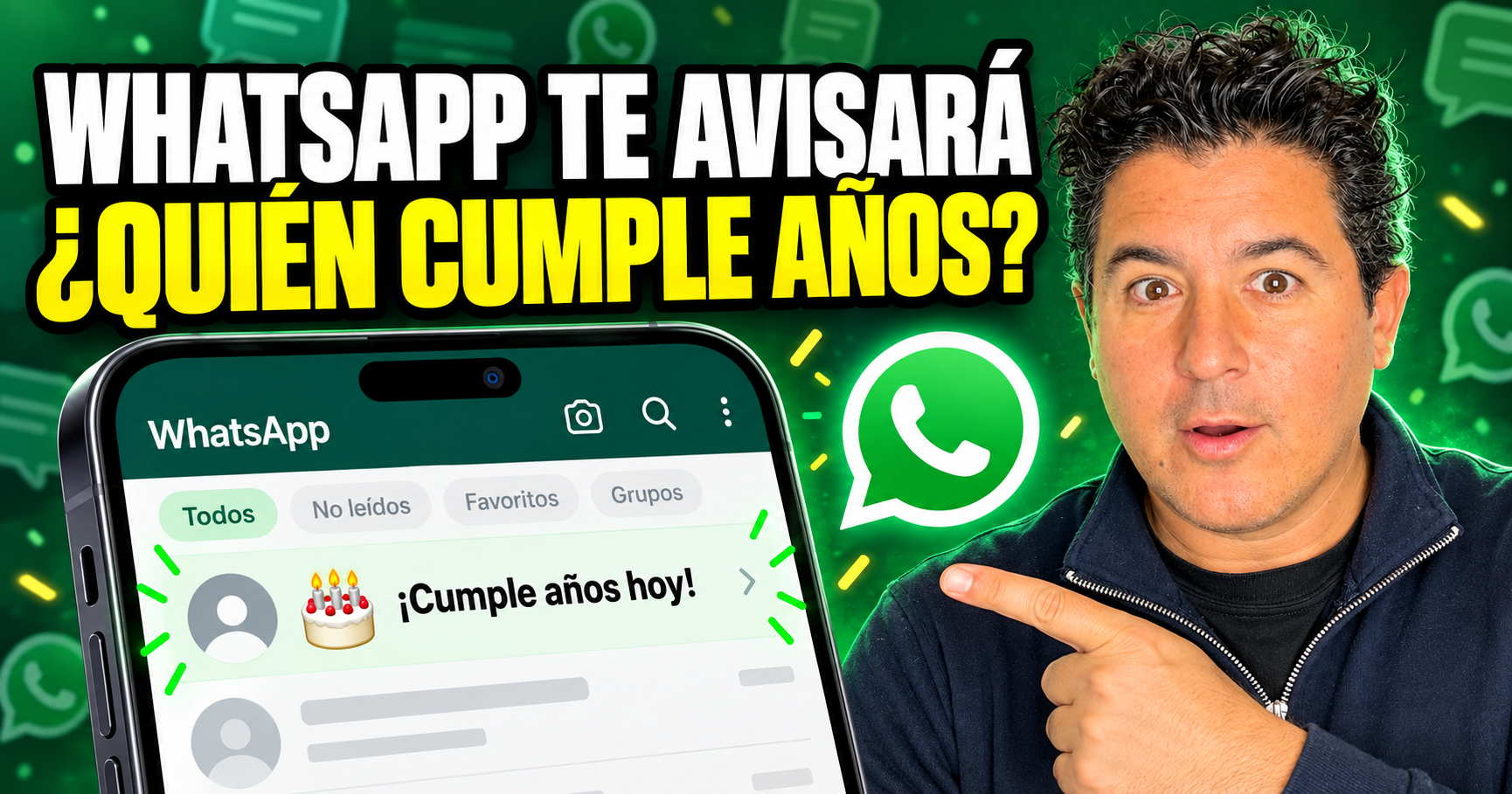 WhatsApp avisará quién cumple años entre tus contactos