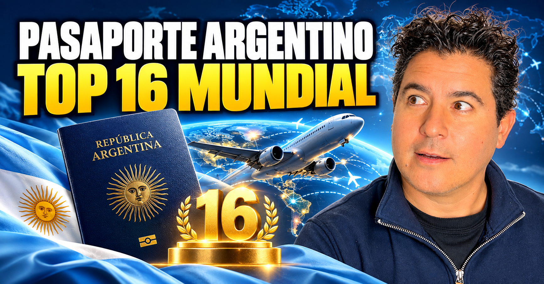 Pasaporte argentino en el puesto 16 del ranking mundial 2026