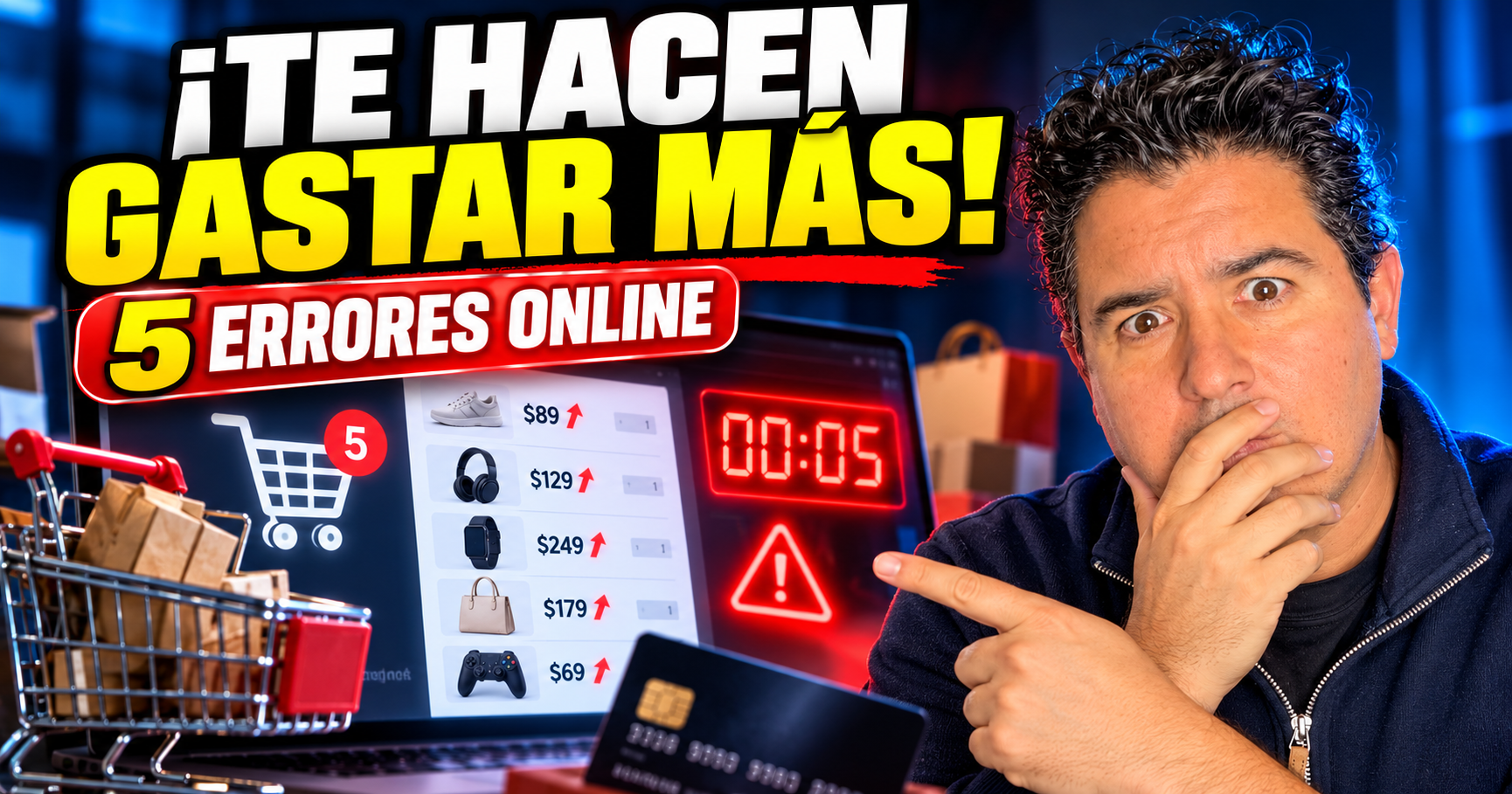 Cinco errores al comprar online que hacen gastar más