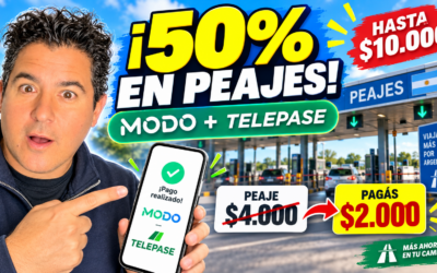 Peajes con 50% de reintegro: cómo pagar la mitad con MODO y TelePASE