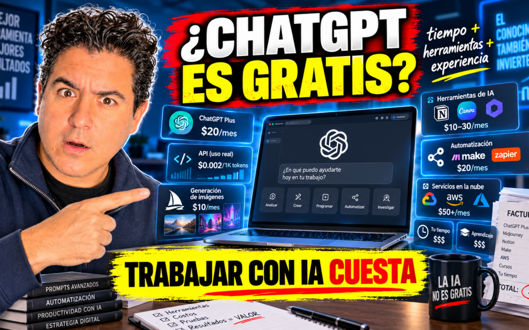ChatGPT no es gratis: lo que realmente cuesta trabajar con inteligencia artificial