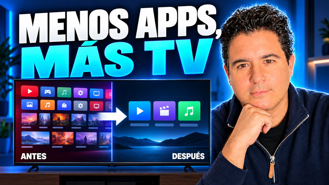 Charly Fornas muestra un Smart TV con menos aplicaciones y un menú más simple