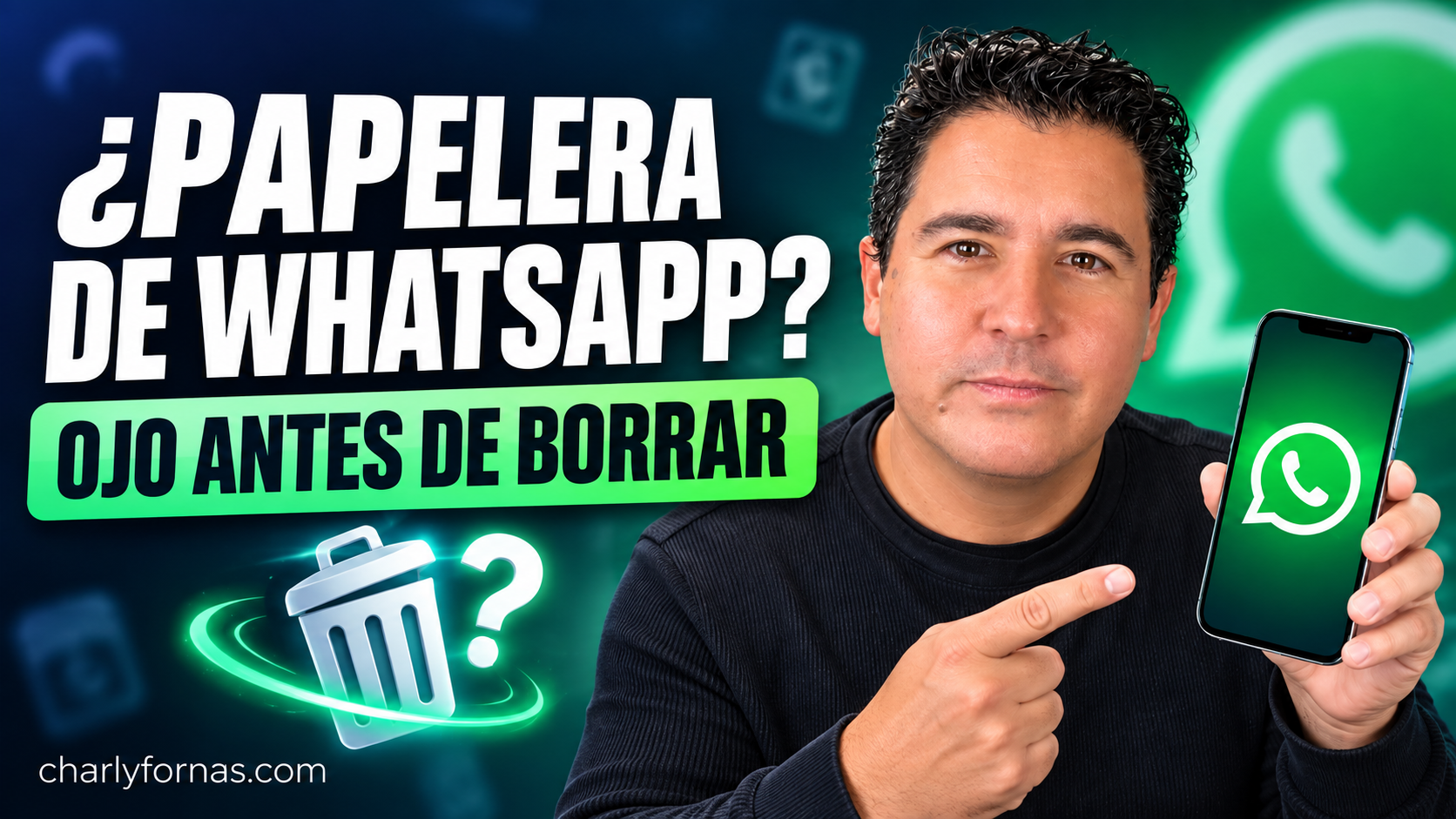 Charly Fornas explica el mito de la papelera de WhatsApp y cómo revisar el almacenamiento del celular.