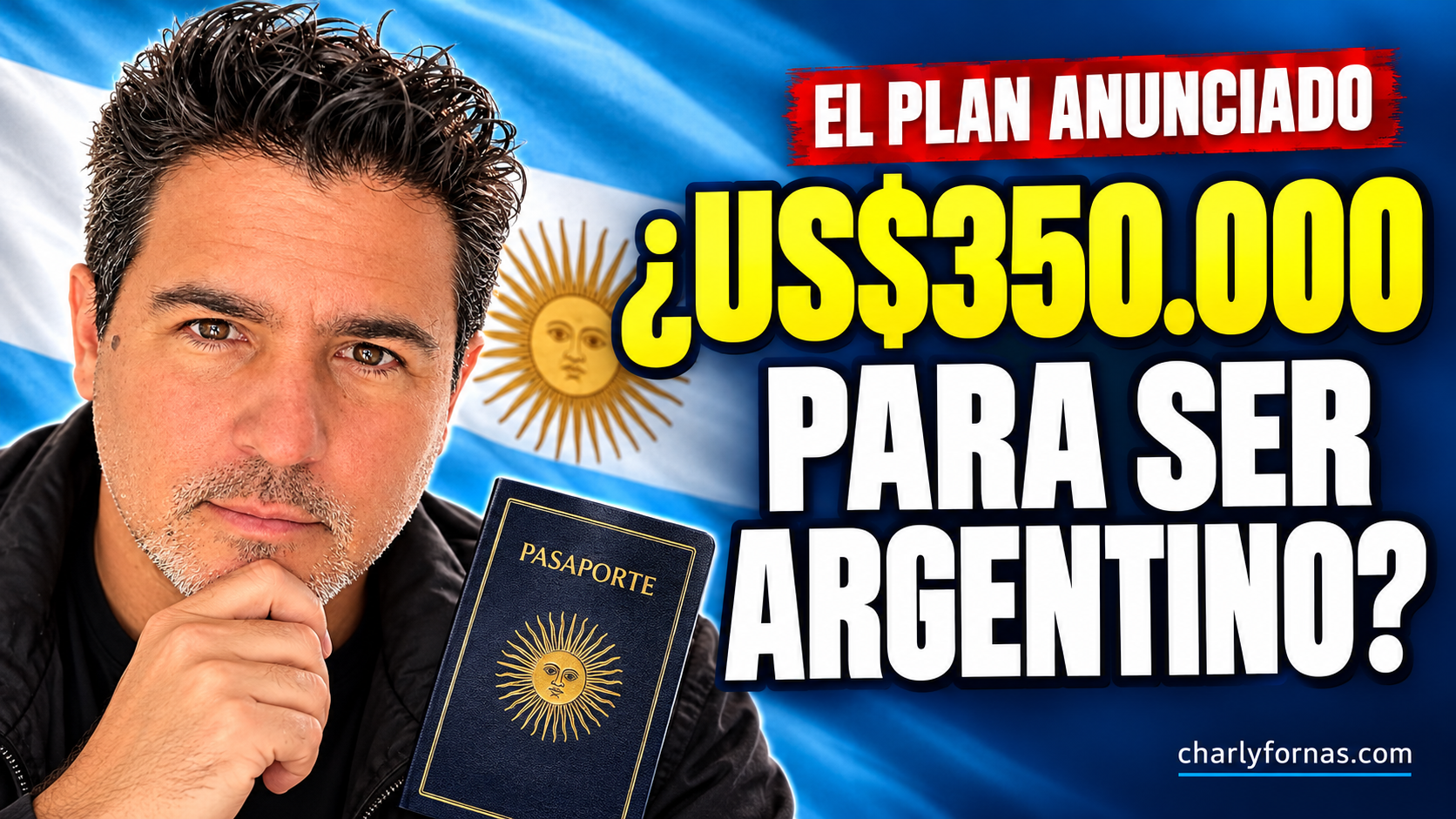 Charly Fornas explica el programa anunciado de ciudadanía argentina por inversión desde US$350.000