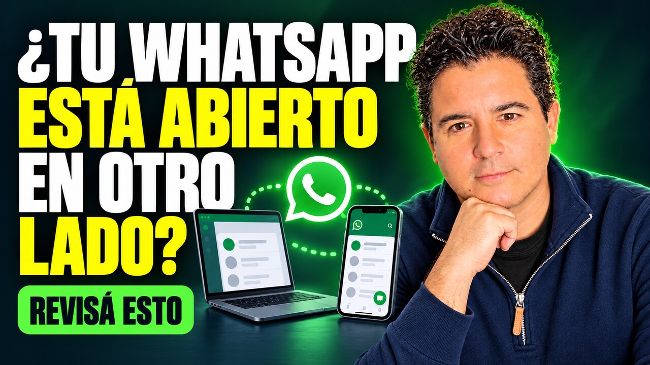 Tu WhatsApp puede seguir abierto en otra computadora y así podés revisarlo.